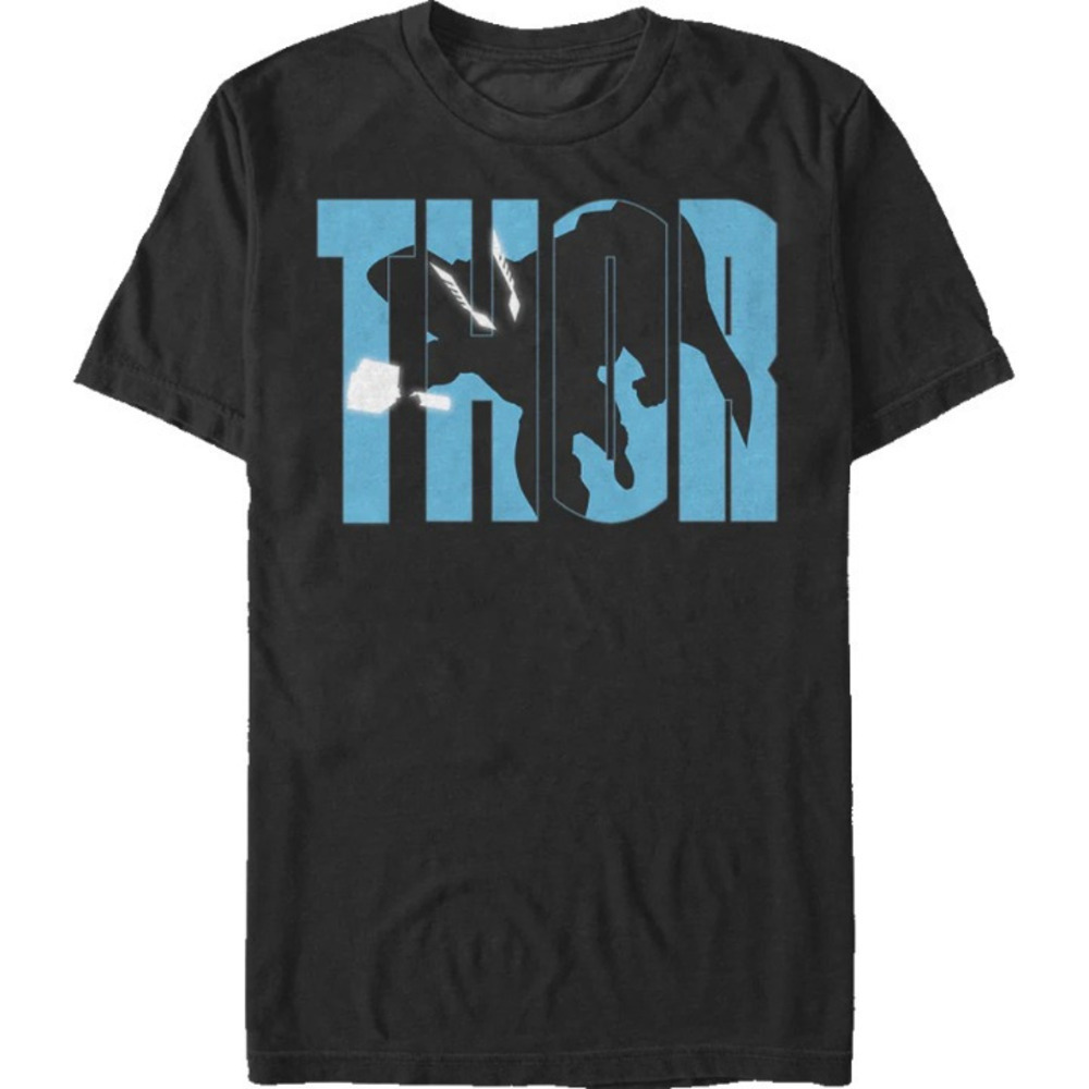Marvel Thor Block Letters Tshirt
